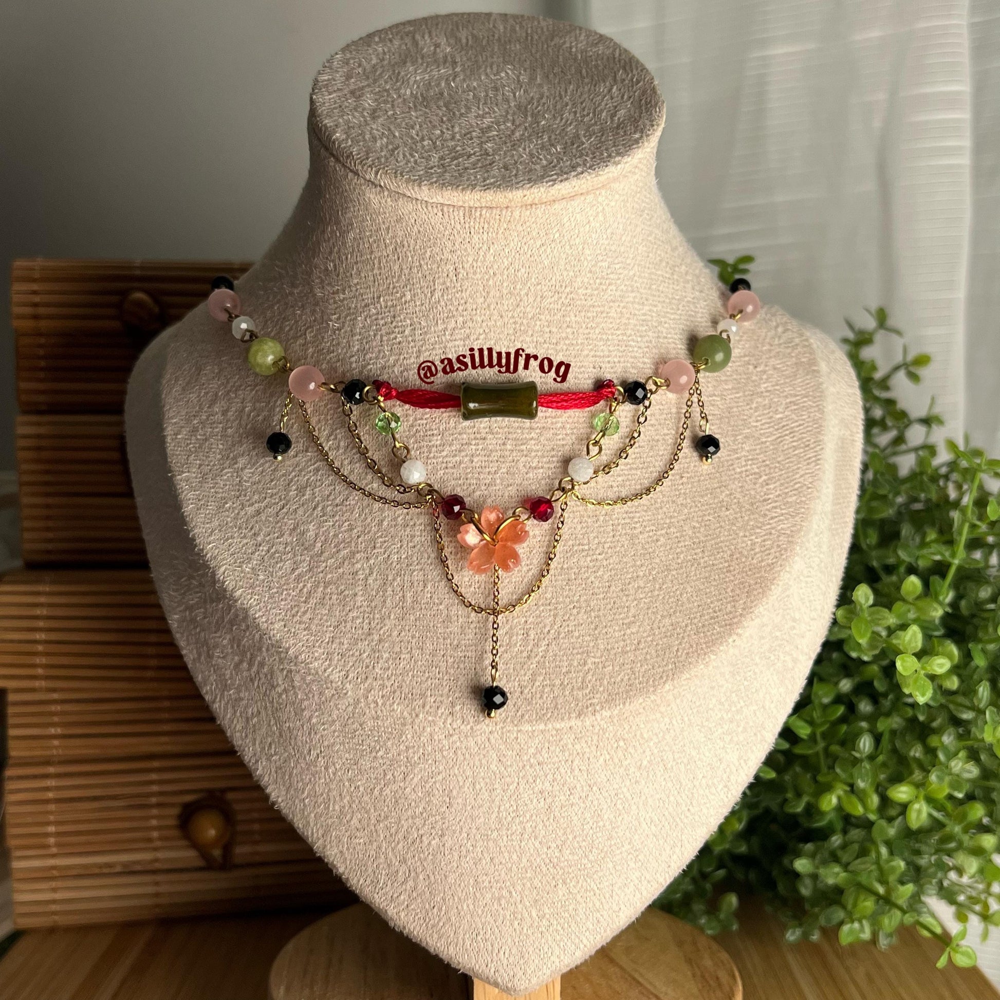 Nezuko Inspired Necklace
