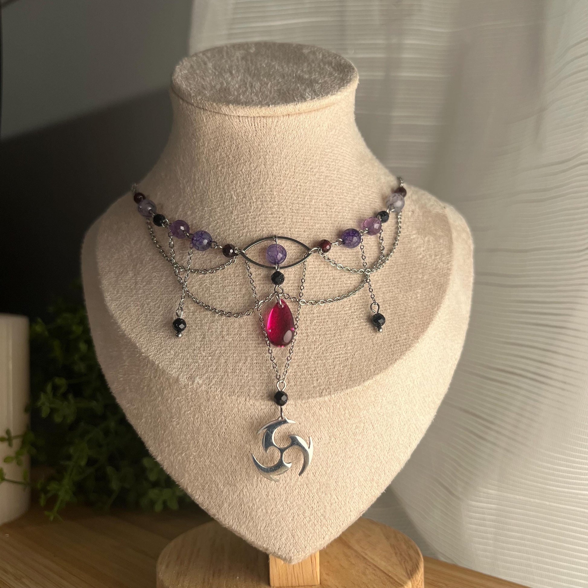 Raiden Shogun inspired necklace