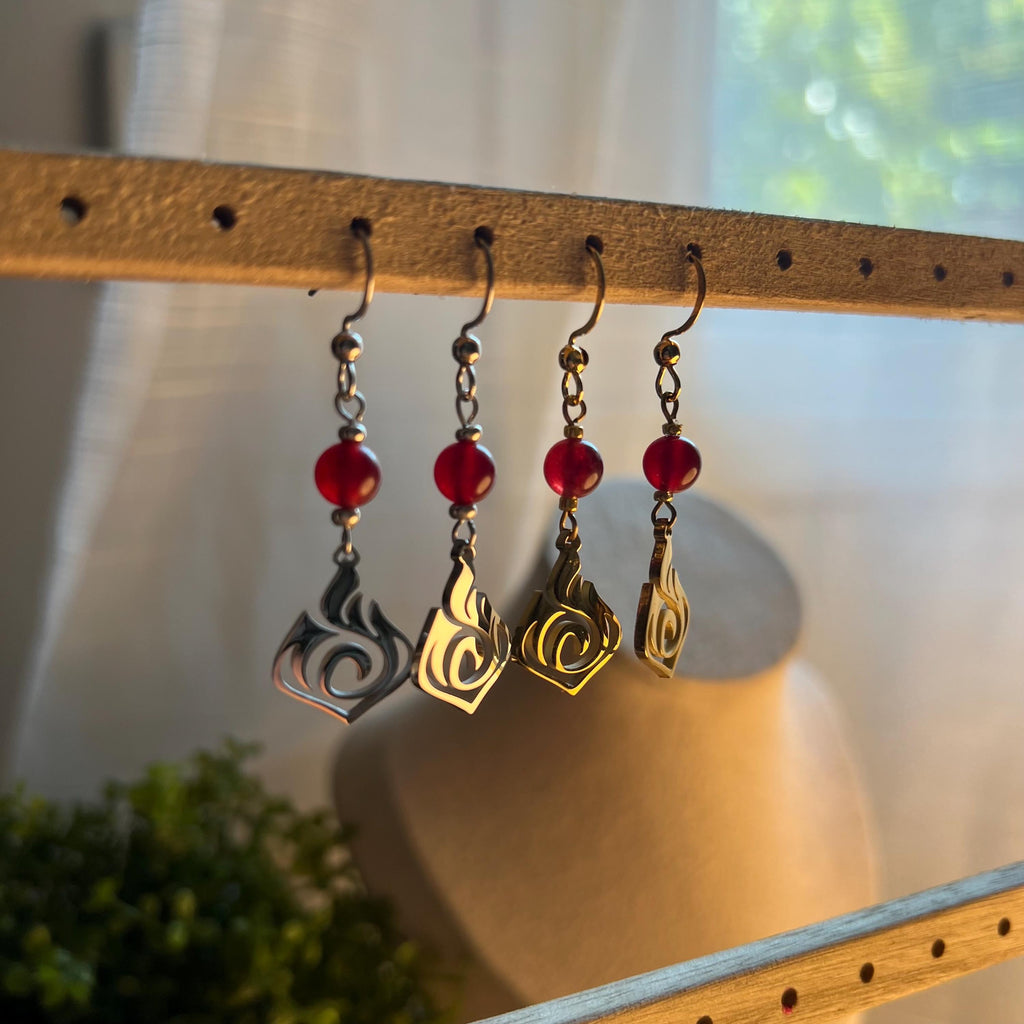 Genshin Inspired Elemental Earrings