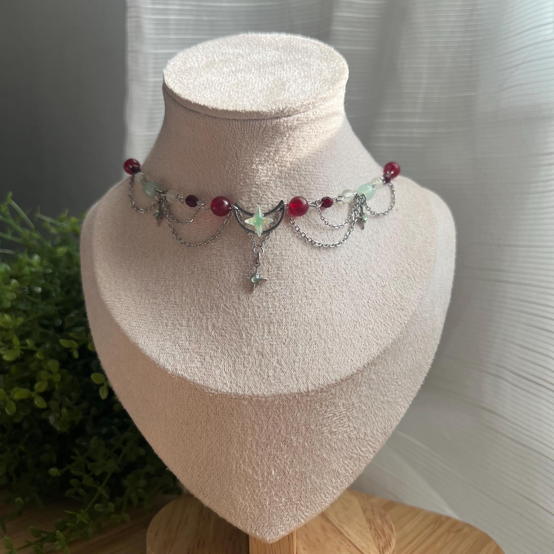 Crimson Star Necklace