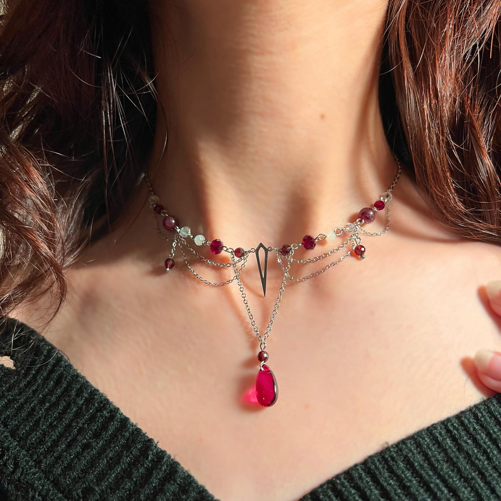 Bloodrose Goddess Necklace