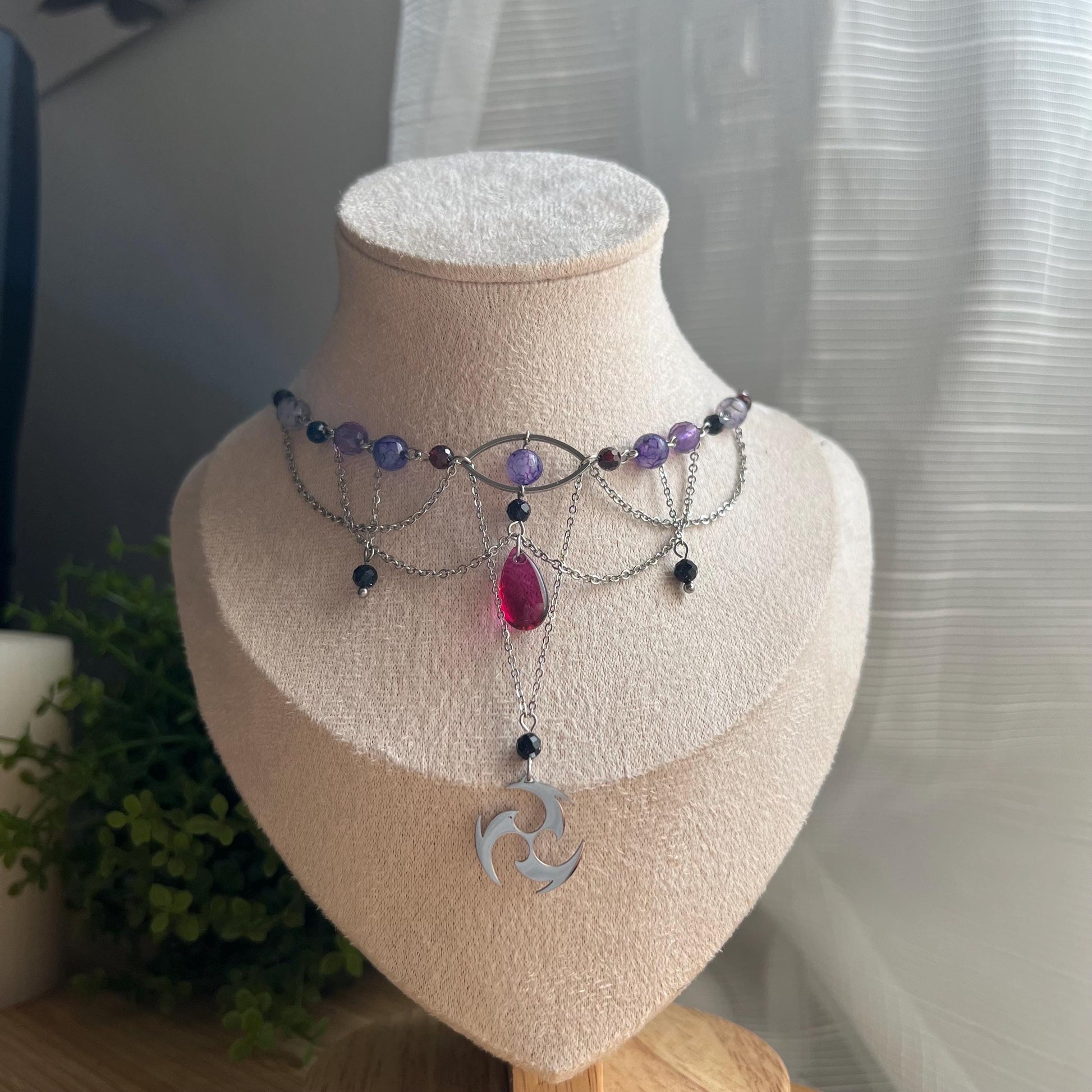 Raiden Shogun inspired necklace